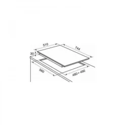 Piano cottura 5 Fuochi a gas Electrolux PX750UV