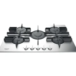 Piano cottura 5 Fuochi a Gas Hotpoint FTGHL751D/IX/HA