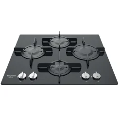 Piano cottura 4 Fuochi a Gas Hotpoint FTGHG641D/HA(BK)