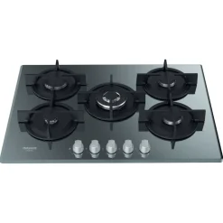 Piano cottura 5 Fuochi a Gas Hotpoint HAGD72S/MR