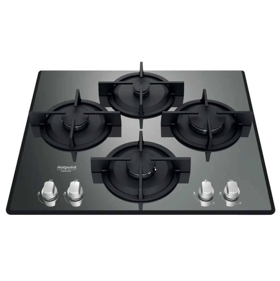 Piano cottura 4 Fuochi a Gas Hotpoint HAGD61S/MR