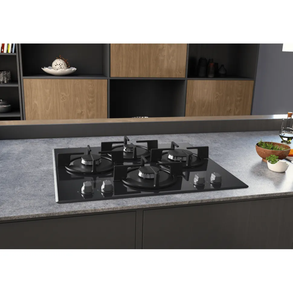 Piano cottura 4 Fuochi a Gas Hotpoint HAGD61S/MR
