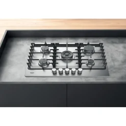 Piano cottura 5 Fuochi a Gas Hotpoint PPH75GD/IX