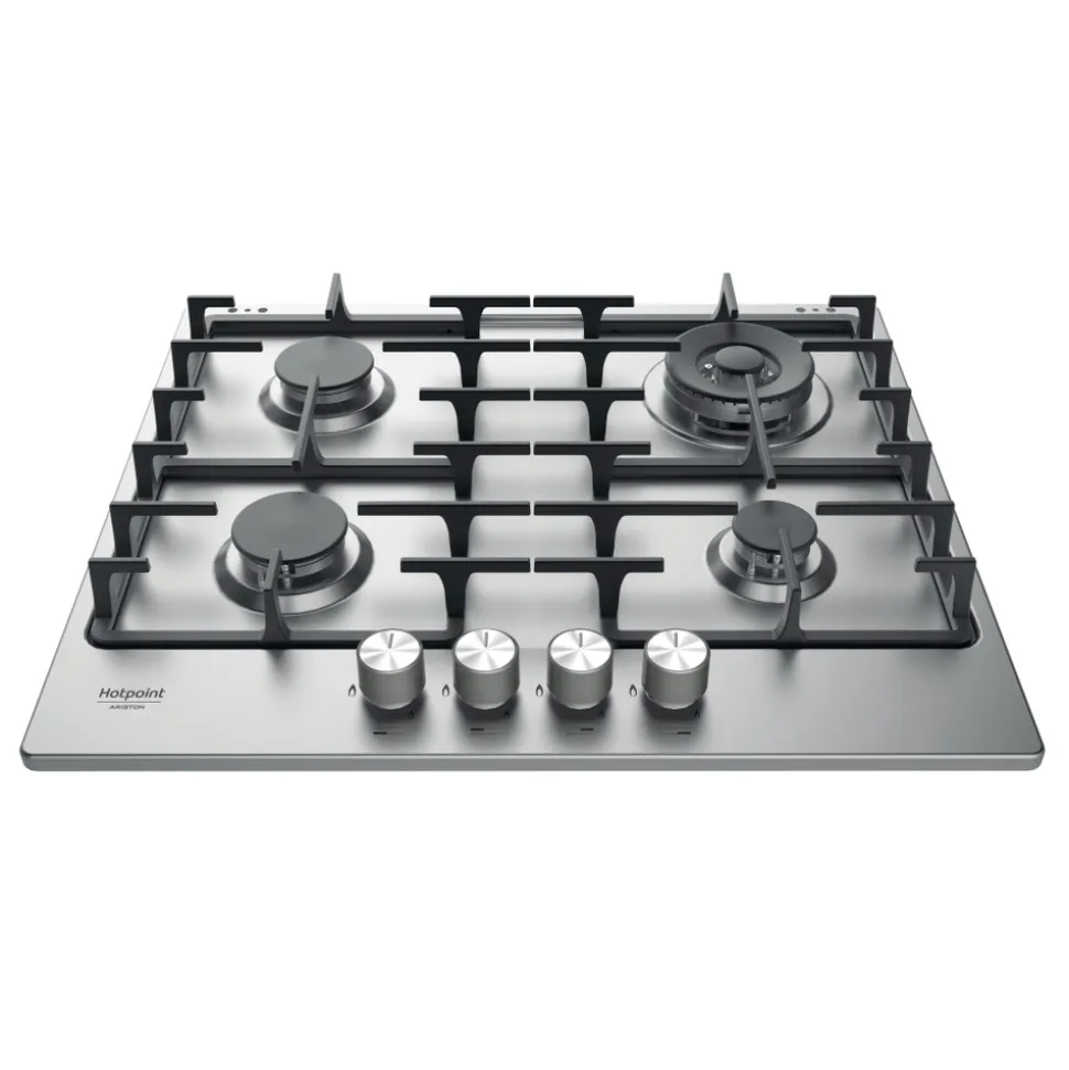 Piano cottura 4 Fuochi a Gas Hotpoint PPH60GD/IX