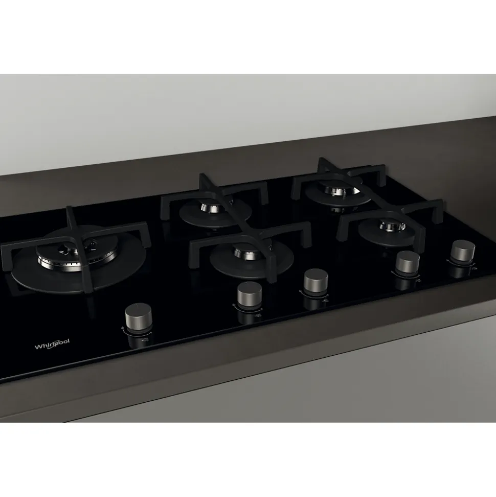 Piano cottura 5 fuochi a Gas Whirlpool GOA9523NB