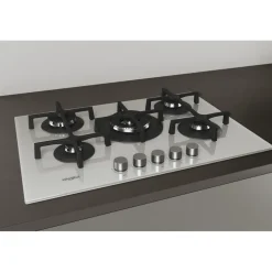 Piano cottura 5 fuochi a Gas Whirlpool GOA7523/WH