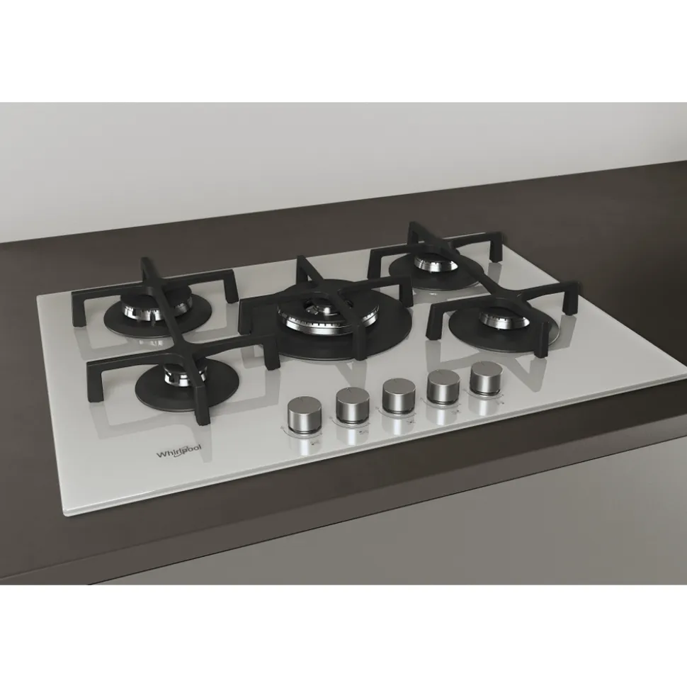 Piano cottura 5 fuochi a Gas Whirlpool GOA7523/WH
