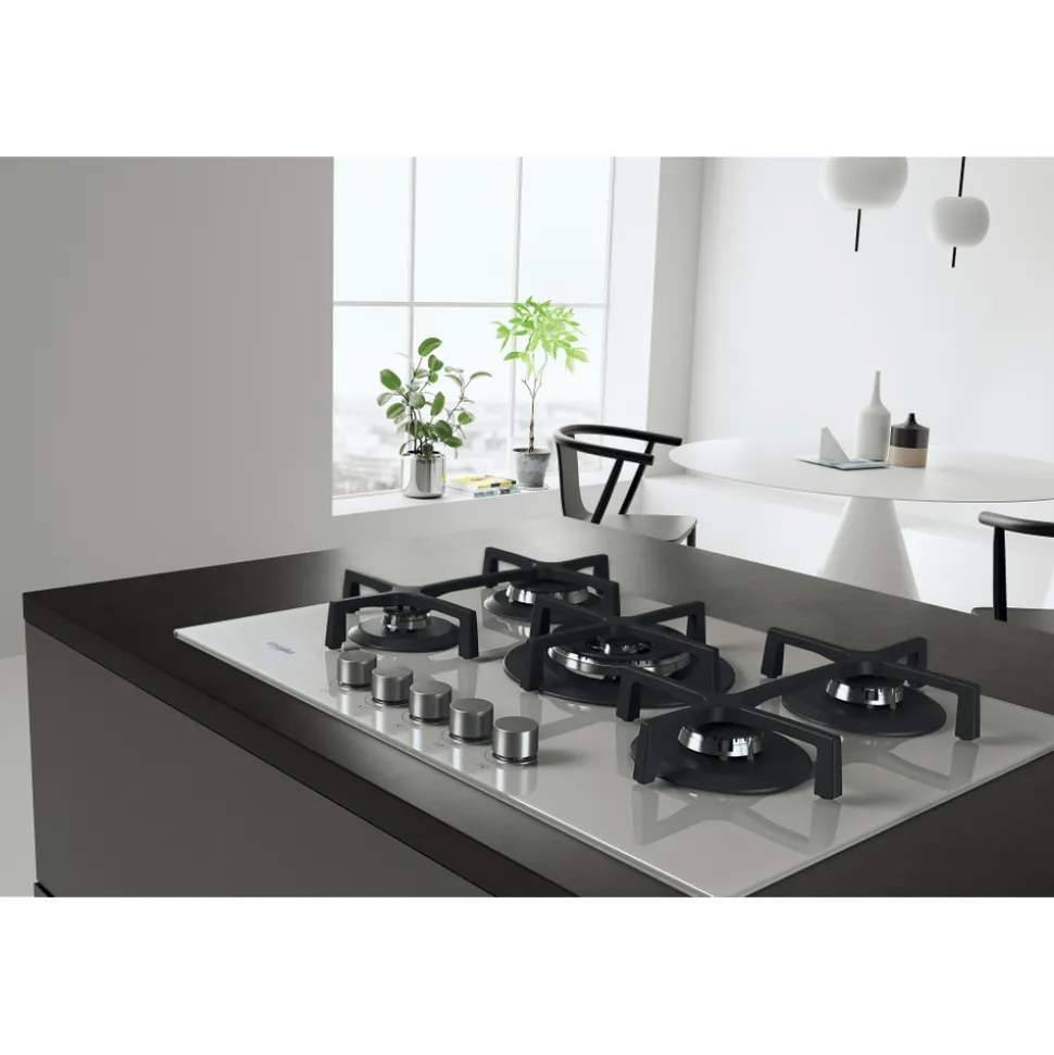 Piano cottura 5 fuochi a Gas Whirlpool GOA7523/WH