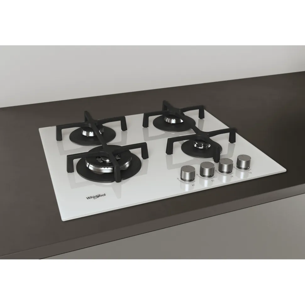 Piano cottura 4 fuochi a Gas Whirlpool GOA6423/WH