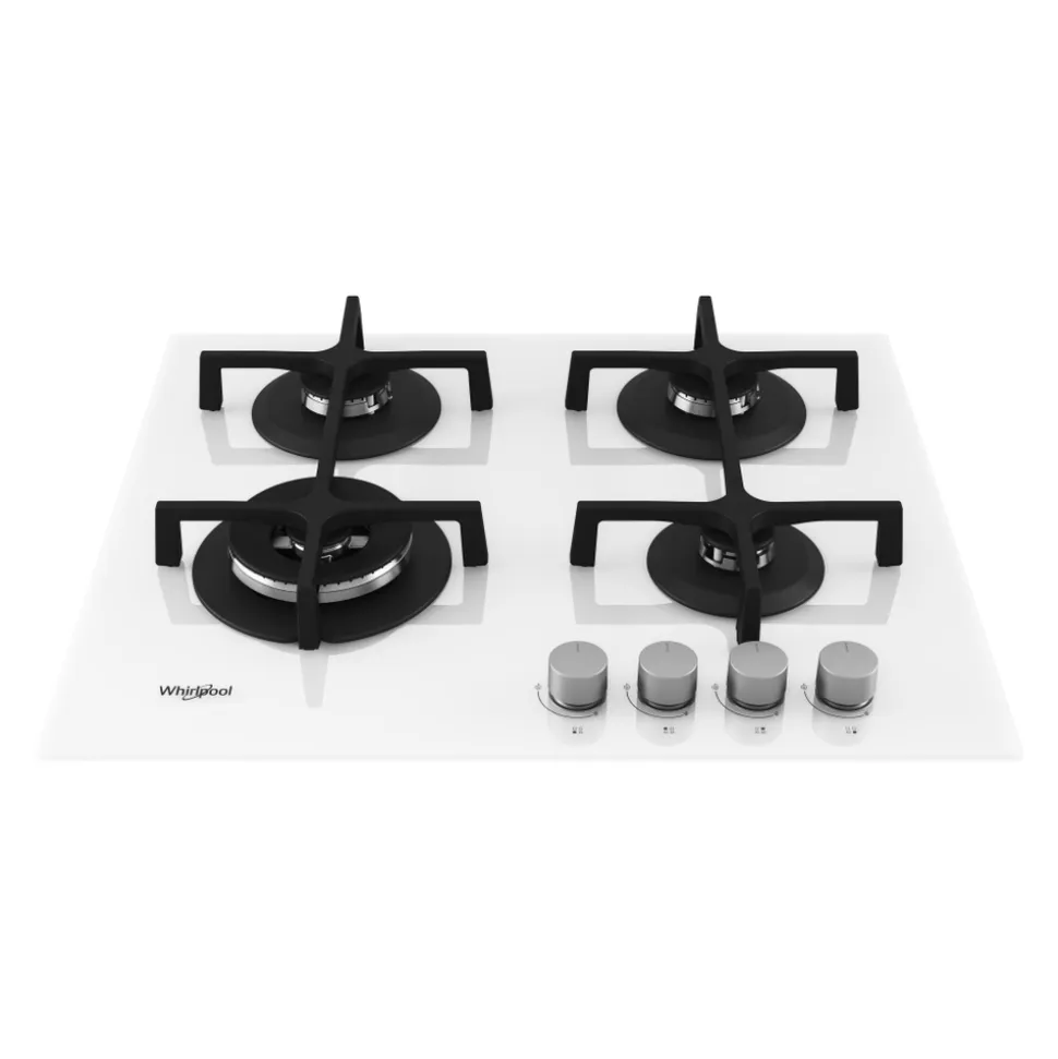Piano cottura 4 fuochi a Gas Whirlpool GOA6423/WH