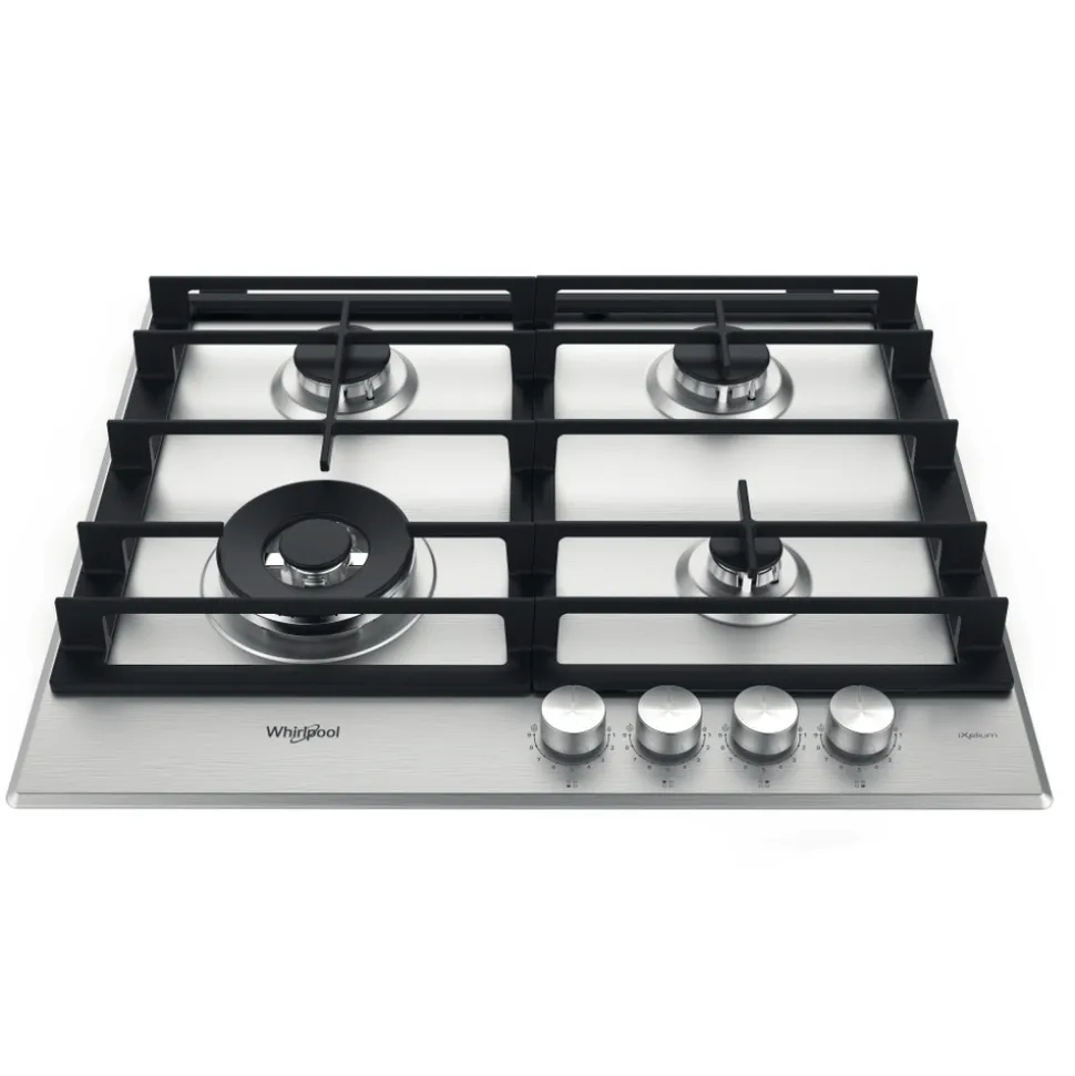Piano cottura 4 fuochi a Gas Whirlpool GMWL628/IXL