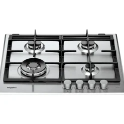 Piano cottura 4 fuochi a Gas Whirlpool GMAL6422/IXL