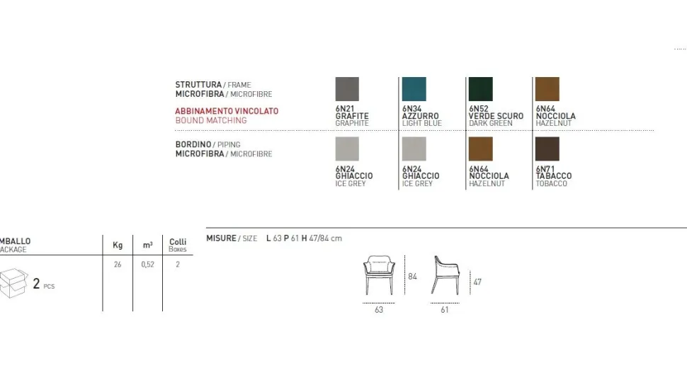 Poltroncina imbottita interamente rivestita in microfibra Dallas disponibile in 4 colori
