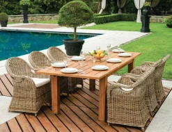 Poltroncina Semarang in Fibra Naturale Grey Kubu con Cuscino