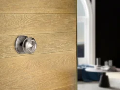 Pomello rotondo per porte esterne di ingresso Modello Fedora in Acciaio inox