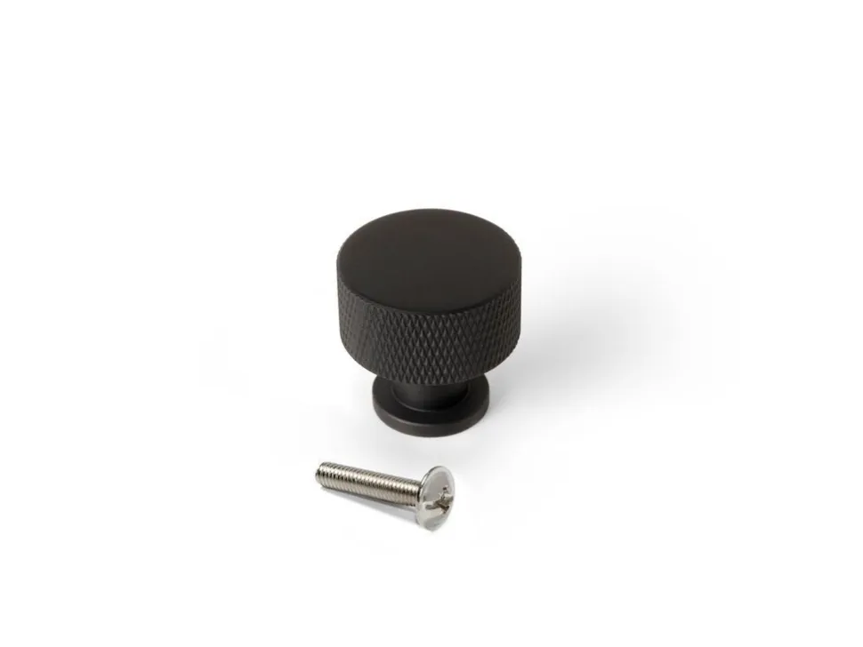 Pomolo per mobili in alluminio Argos diametro 30mm disponibile in 2 colori