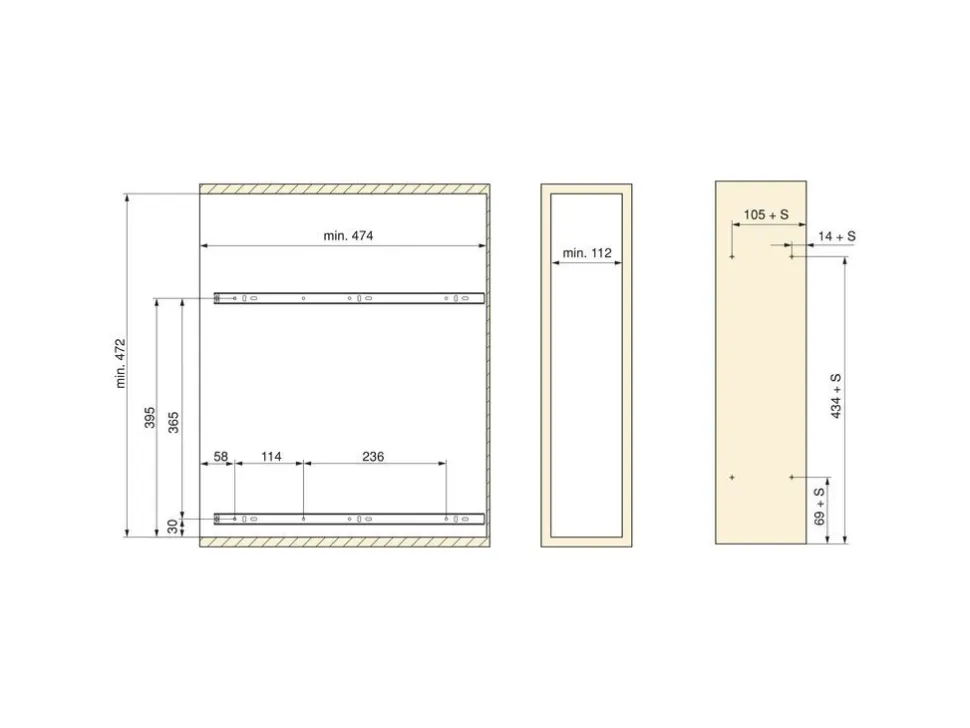 Portabottiglie estraibile con due cestelli SupraMax