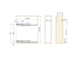 Portabottiglie laterale estraibile SupraMax con chiusura soft