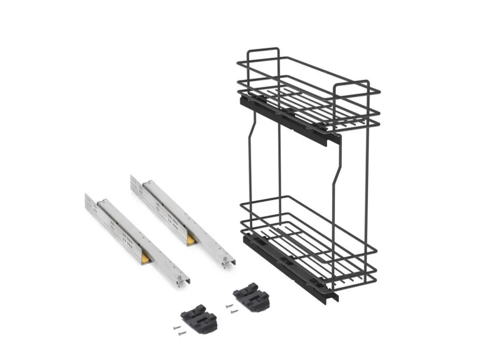 Portabottiglie laterale estraibile con chiusura soft TitaneMax disponibile in 2 misure
