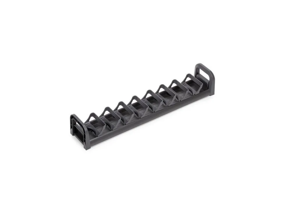 Portaciotole per cassetto Orderbox, 90x470 mm, Alluminio e Tecnoplastica, Grigio antracite