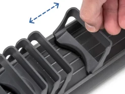 Portaciotole per cassetto Orderbox, 90x470 mm, Alluminio e Tecnoplastica, Grigio antracite