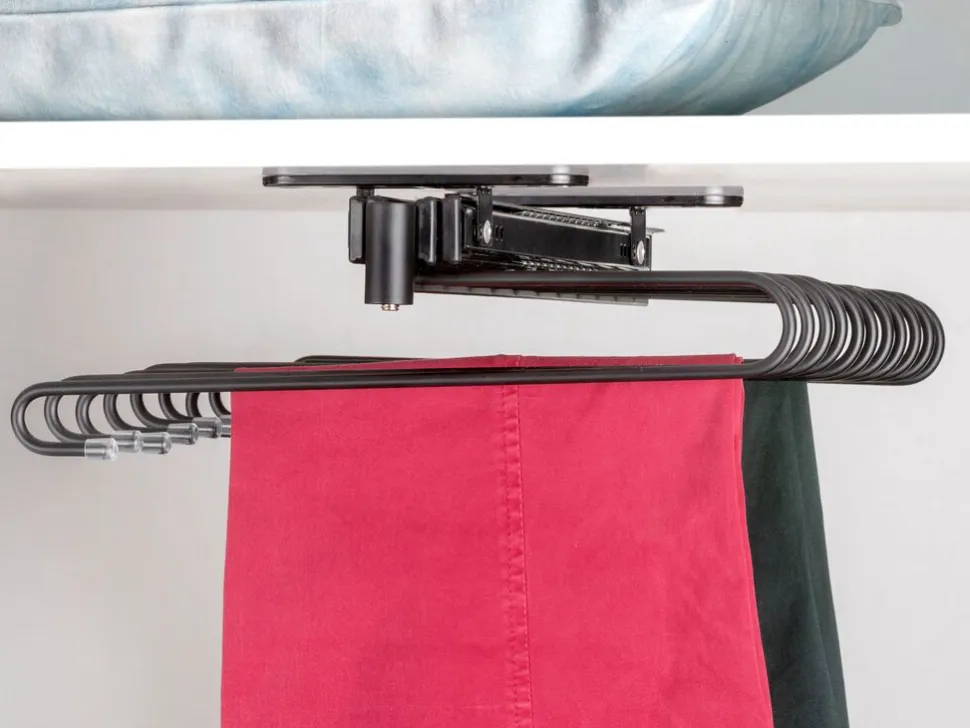Porta pantaloni estraibile in Acciaio disponibile in 3 colori