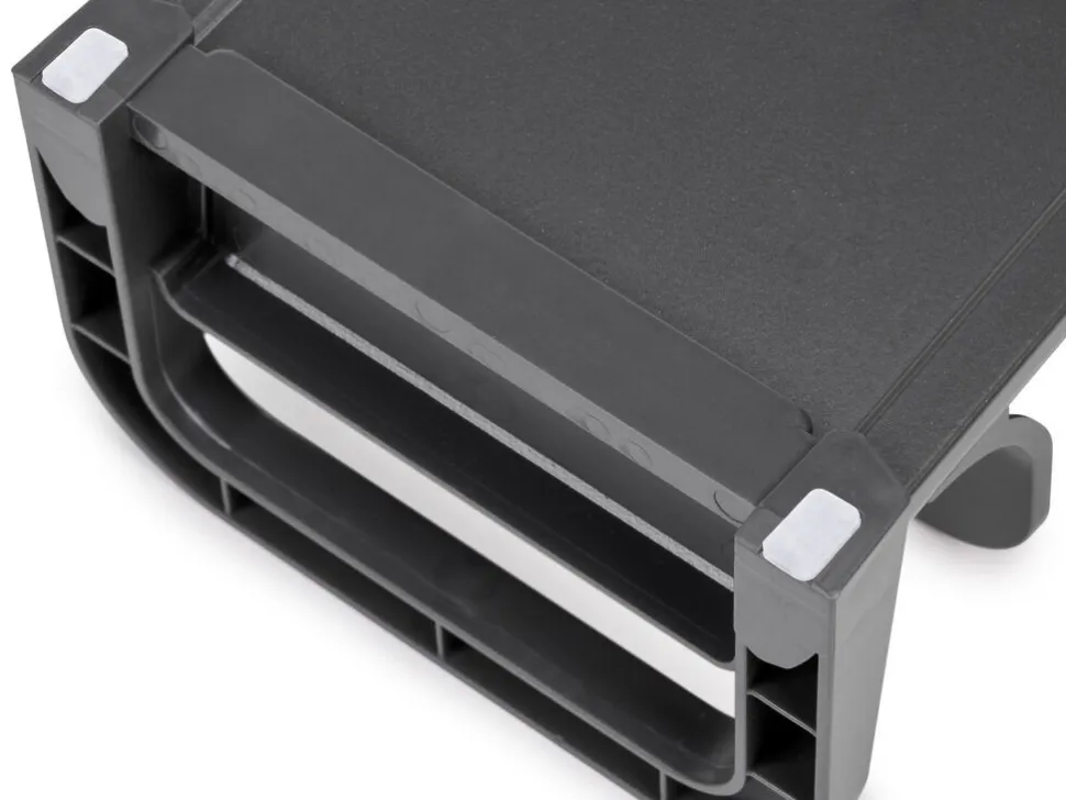 Portapiatti per cassetto Orderbox, 120x470 mm, Alluminio e Tecnoplastica, Grigio antracite