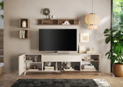 Porta Tv 2 ante e 1 cassetto linea Odessa L 240 disponibile in 4 colori