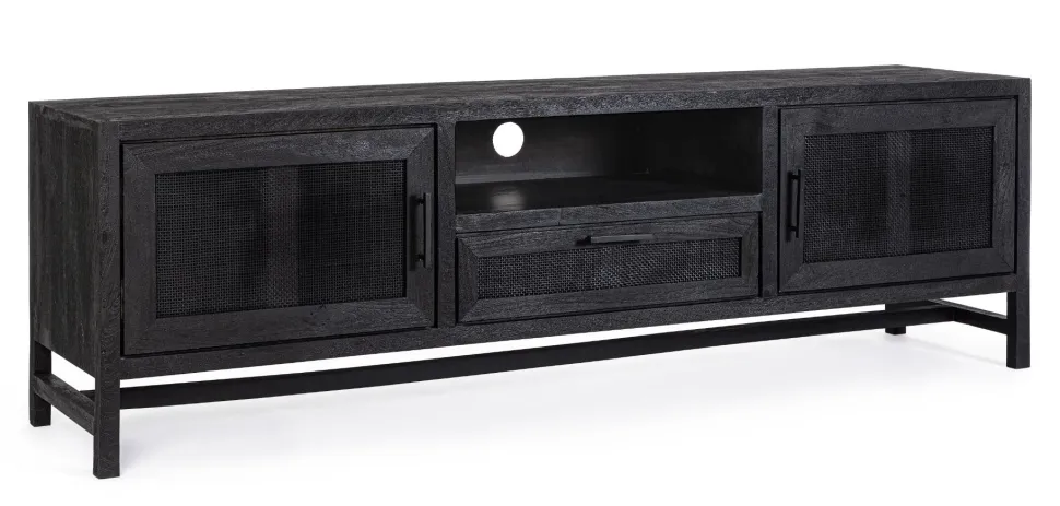 Porta Tv 2 ante e 1 cassetto Weston in legno di mango