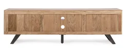 Porta Tv 2 ante e 2 vani Aron in legno di acacia disponibile in 2 misure
