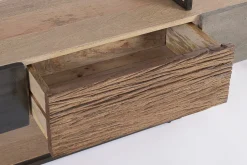 Porta Tv 3 cassetti Manchester in legno di mango