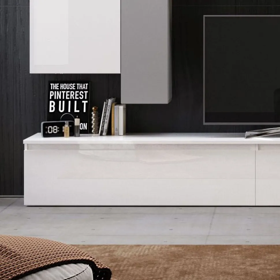 Porta Tv con cassettone e due vani interni