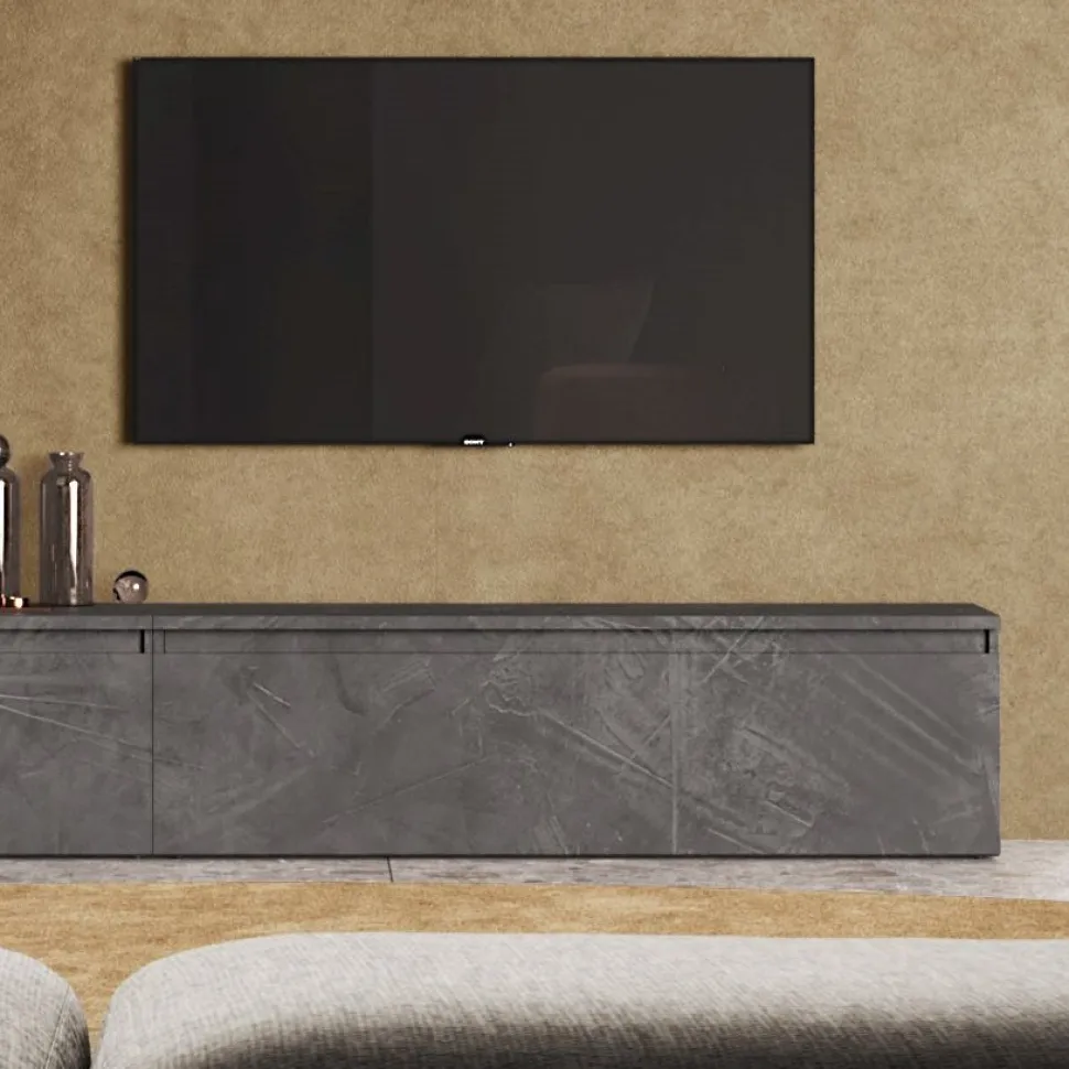 Porta Tv con cassettone e due vani interni