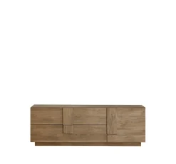Porta Tv moderno Rovere Mercure 1 anta e 2 cassetti linea Sax