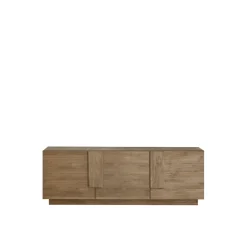 Porta Tv moderno Rovere scuro 3 ante linea Sax
