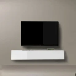Porta Tv sospeso Rovere con 1 anta a ribalta disponibile in 9 colori