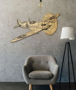 Quadro in legno Spitfire Inglese