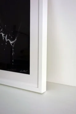 Quadro su cornice in legno, Acqua e Volto di Leonardo Criolani