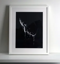 Quadro su cornice in legno, Acqua e Volto di Leonardo Criolani