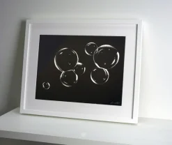 Quadro su cornice in legno, Bolle di Sapone di Leonardo Criolani