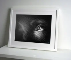 Quadro su cornice in legno, guardare in alto di Leonardo Criolani