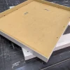 Quadro su cornice in legno, Rosa bianca, di Leonardo Criolani