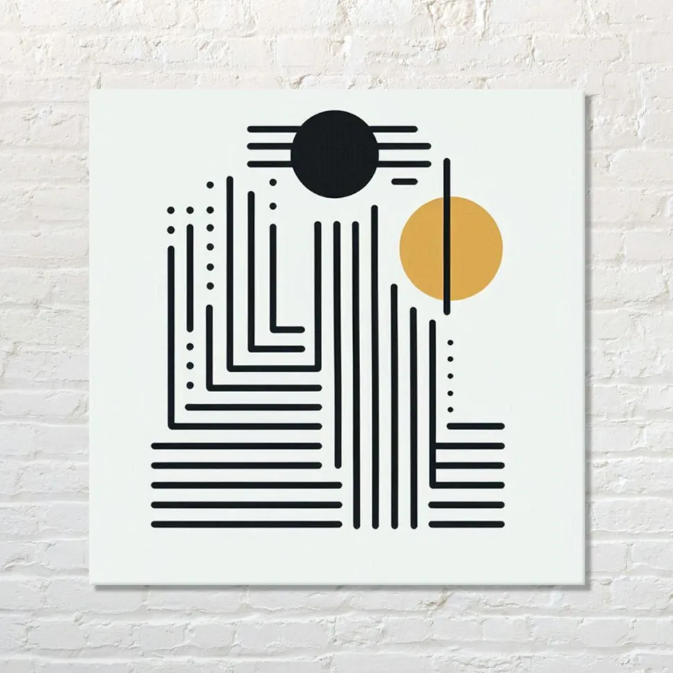 Quadro su pannello in Dibond Astratto geometrico 1