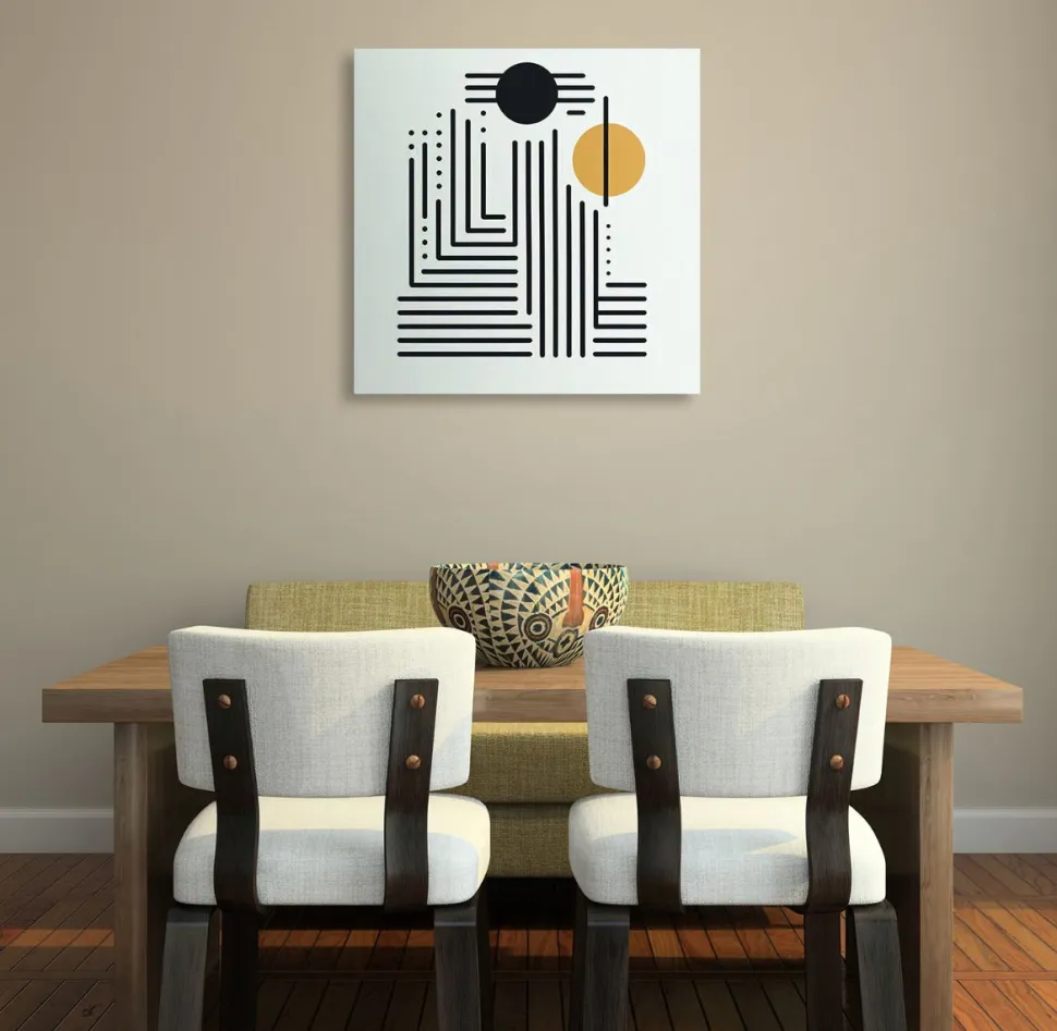 Quadro su pannello in Dibond Astratto geometrico 1