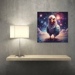 Quadro su pannello in Dibond Fantasy chikken