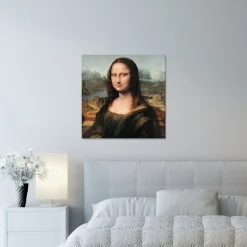 Quadro su pannello in Dibond La Gioconda, Leonardo Da Vinci