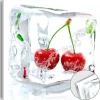 Quadro su vetro acrilico Frozen Cherry