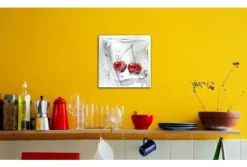 Quadro su vetro acrilico Frozen Cherry