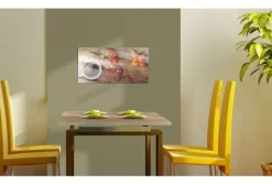 Quadro su vetro acrilico Love Breakfast