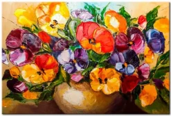 Quadro su vetro acrilico Ramo de Flores